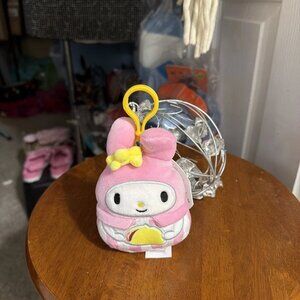 Squishmallows My Melody Hello Kitty and Friends 3.5 inch Clip-On Plush - NWT